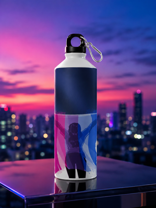 Bisexual Pride Water Bottle – Live Proud. Love Freely.™ | 750ml Premium Aluminum Bottle