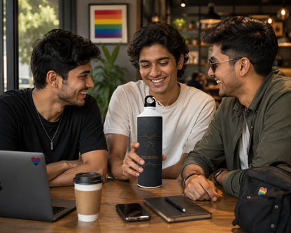 Sipper Gay Pride Water Bottle – Built Different. Loved Different.™ | 750ml Premium Aluminum BottleBottle