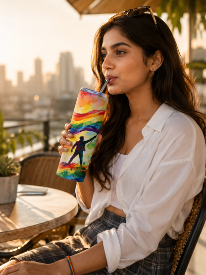 Pride Without Limits™ Premium Tumbler | LGBTQ Pride Stainless Steel Tumbler (20 Oz)Tumbler Bottle