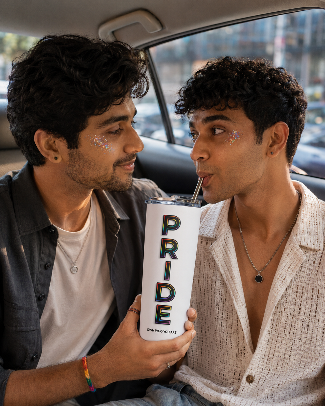 Pride™ Premium Tumbler – Own Who You Are | LGBTQ Stainless Steel Tumbler (20 Oz)
