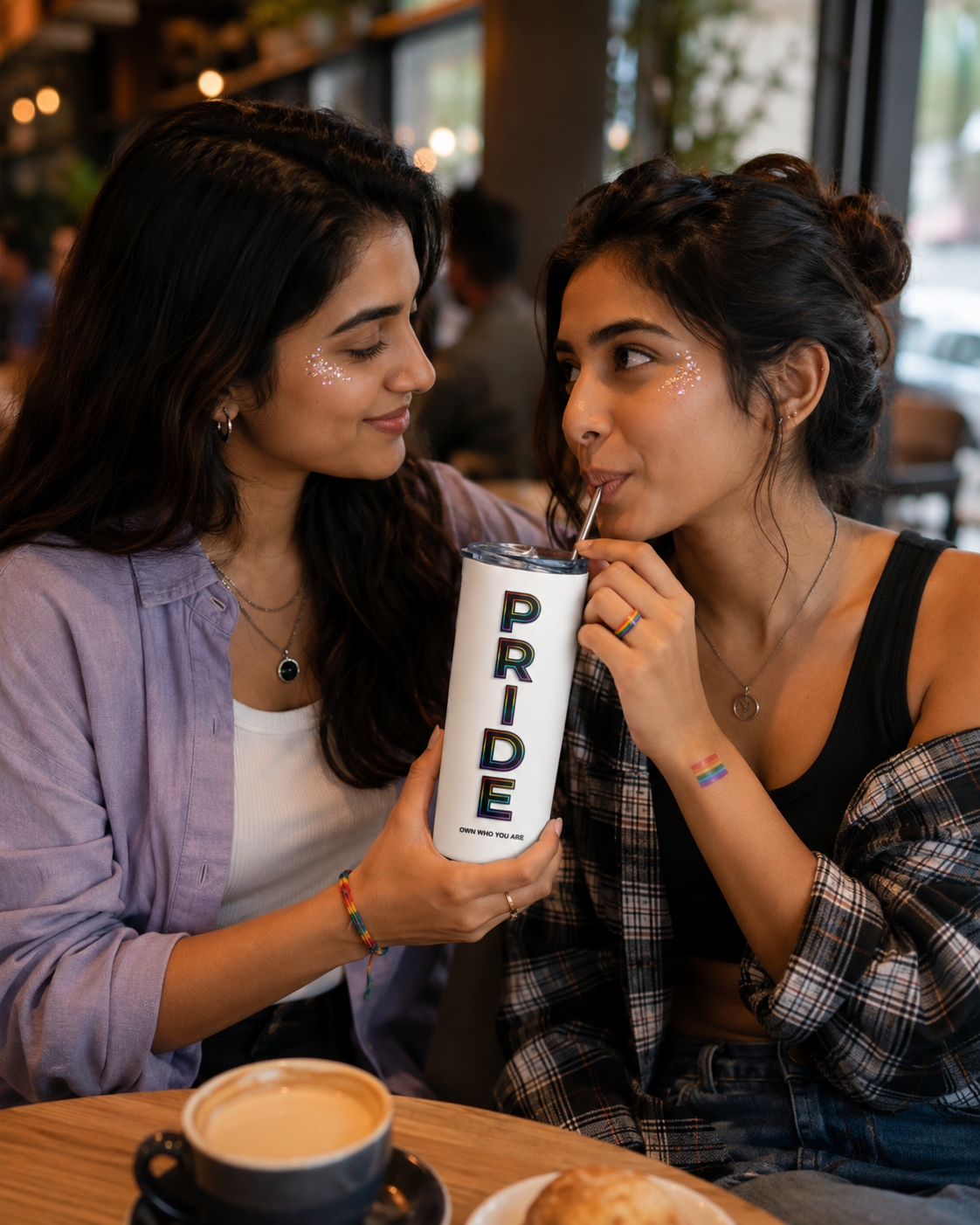 Pride™ Premium Tumbler – Own Who You Are | LGBTQ Stainless Steel Tumbler (20 Oz)